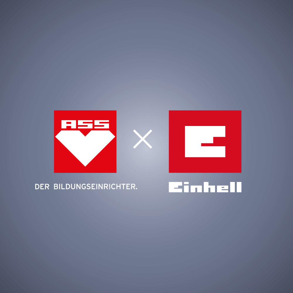 Logos von ASS - Der Bildungseinrichter und Einhell